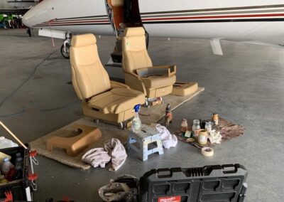 Aircraft Leather Restoration