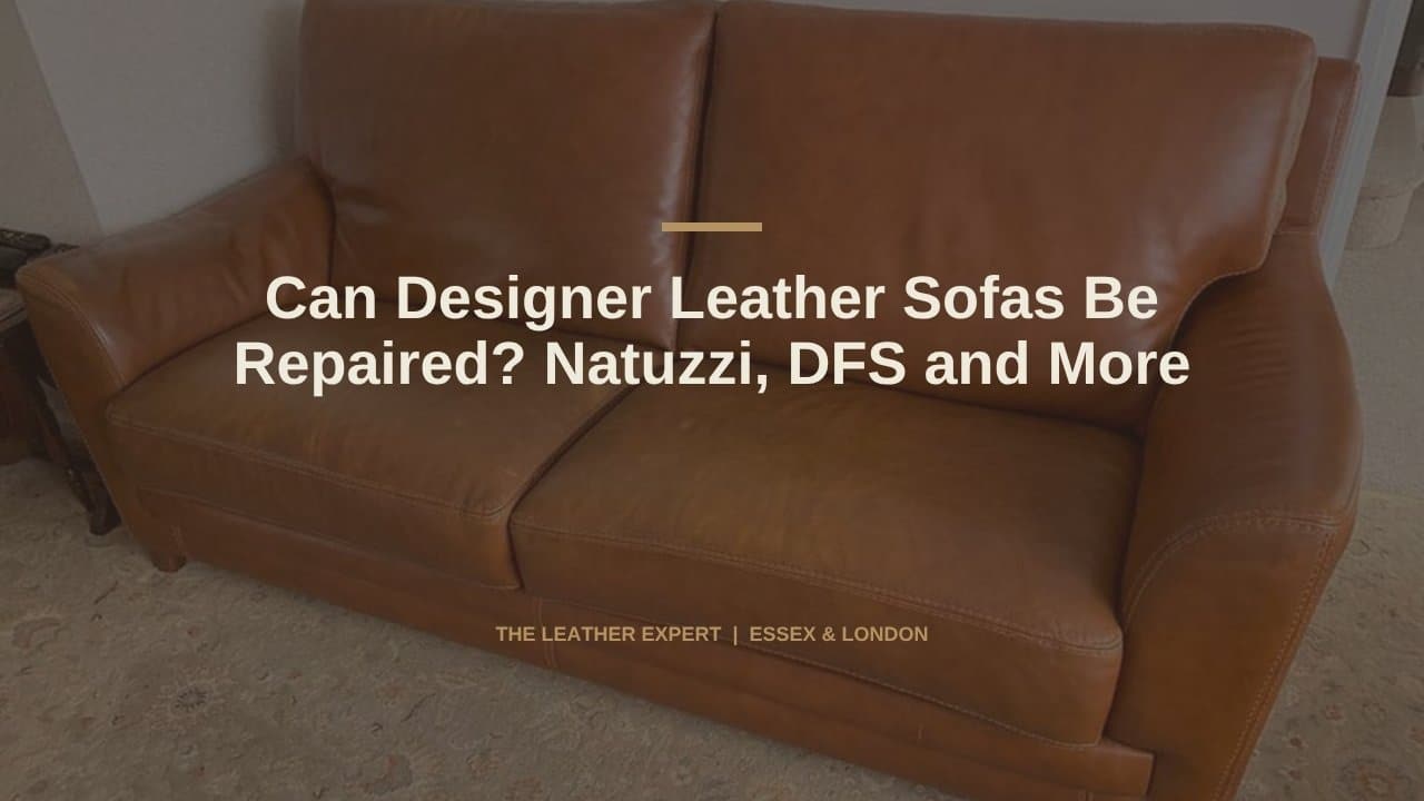 Can Designer Leather Sofas Be Repaired? Natuzzi, DFS and More