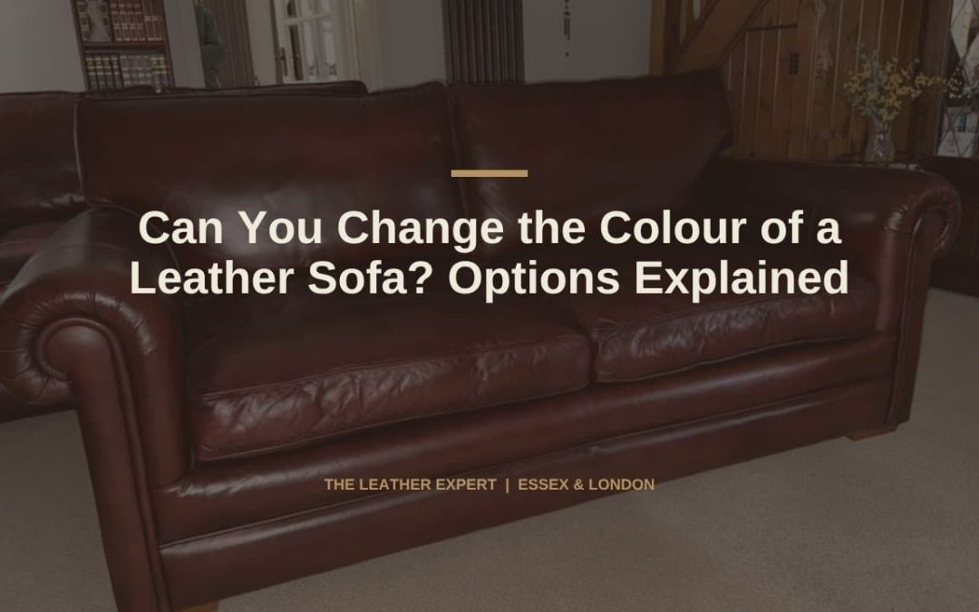 Can You Change the Colour of a Leather Sofa? Options Explained