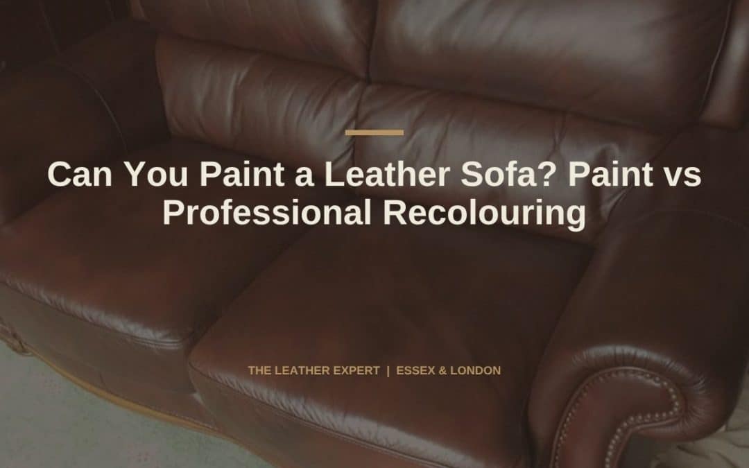 Can You Paint a Leather Sofa? Paint vs Professional Recolouring