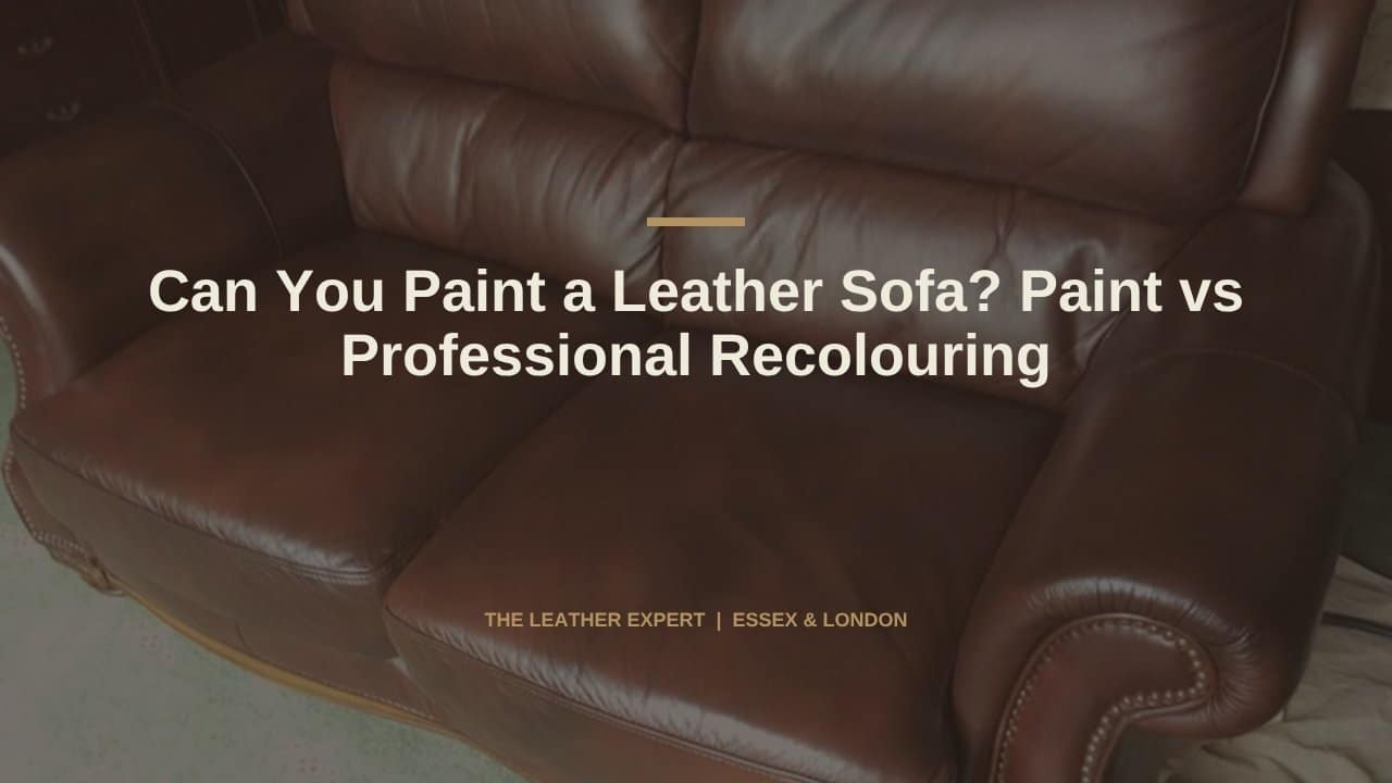 Can You Paint a Leather Sofa? Paint vs Professional Recolouring