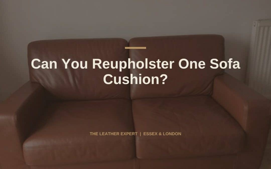 Can You Reupholster One Sofa Cushion?