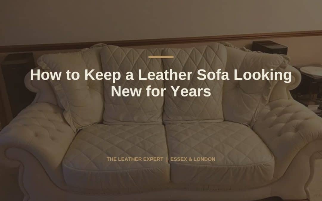 How to Keep a Leather Sofa Looking New for Years