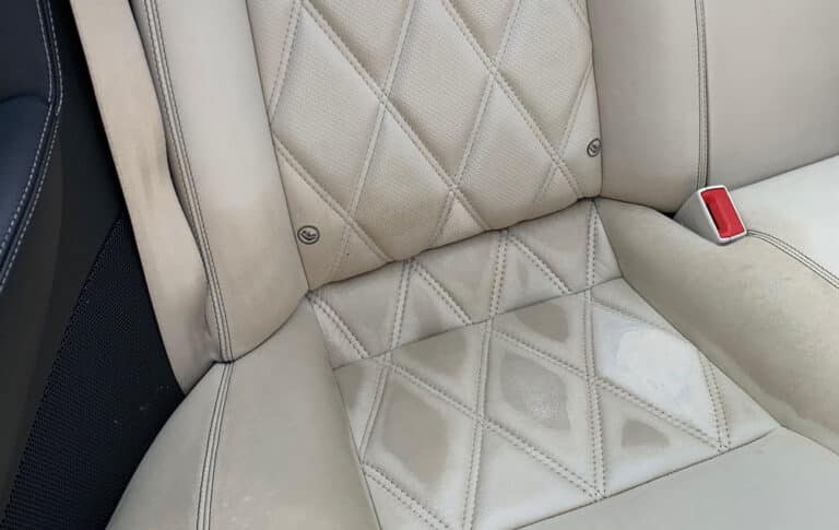 cracked leather car seats (before repair by The Leather Expert)