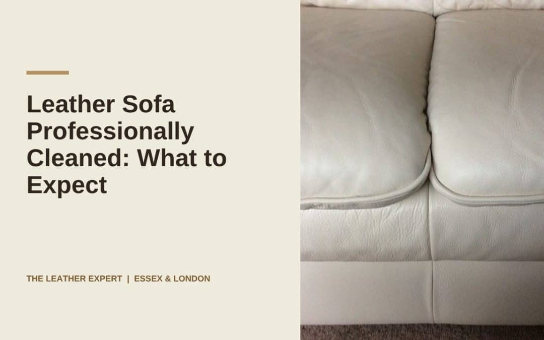 Leather Sofa Professionally Cleaned: What to Expect