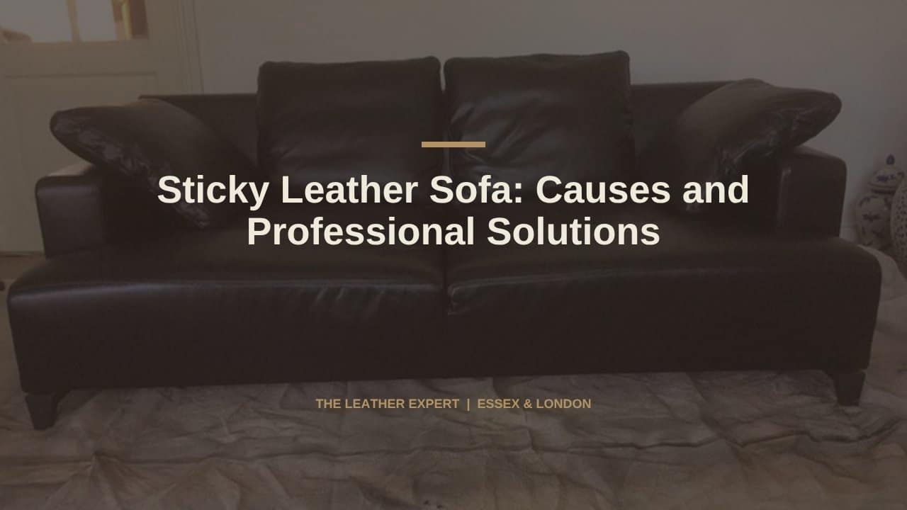Sticky Leather Sofa: Causes and Professional Solutions