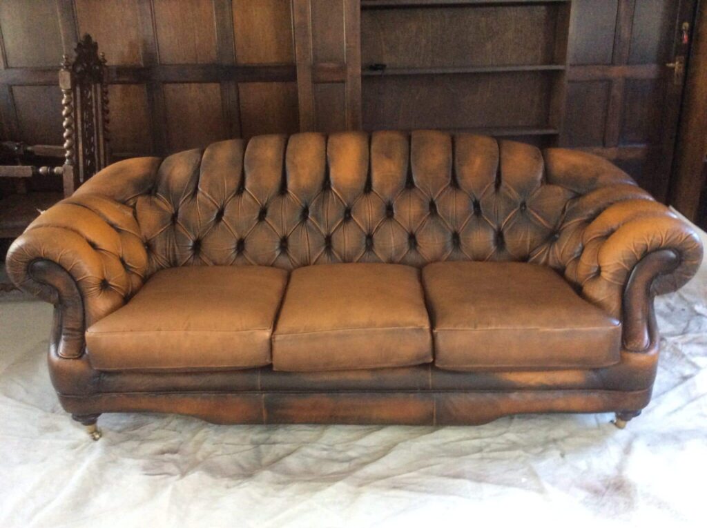 can faded leather be restored (before repair by The Leather Expert)